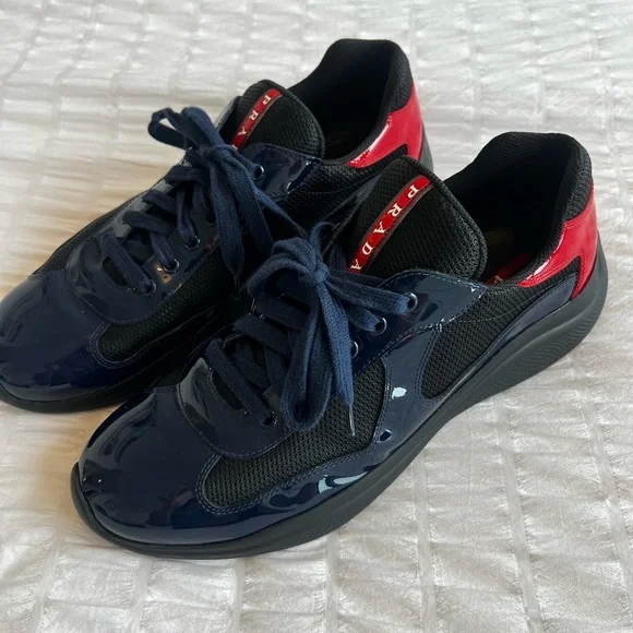 Prada | Shoes | Prada Americas Cup Patent Leather Sneakers